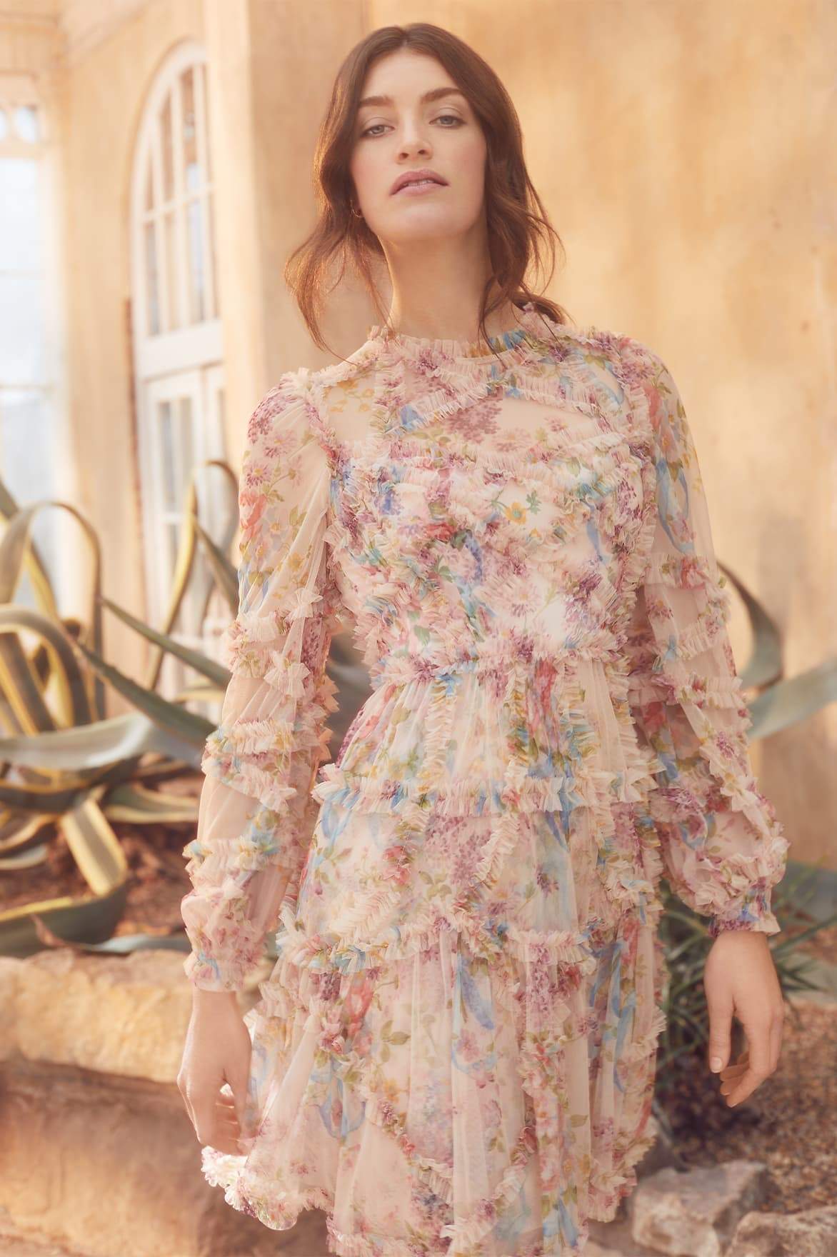 Elegant Pink Floral Mini Dress Short Summer Dress – FancyVestido
