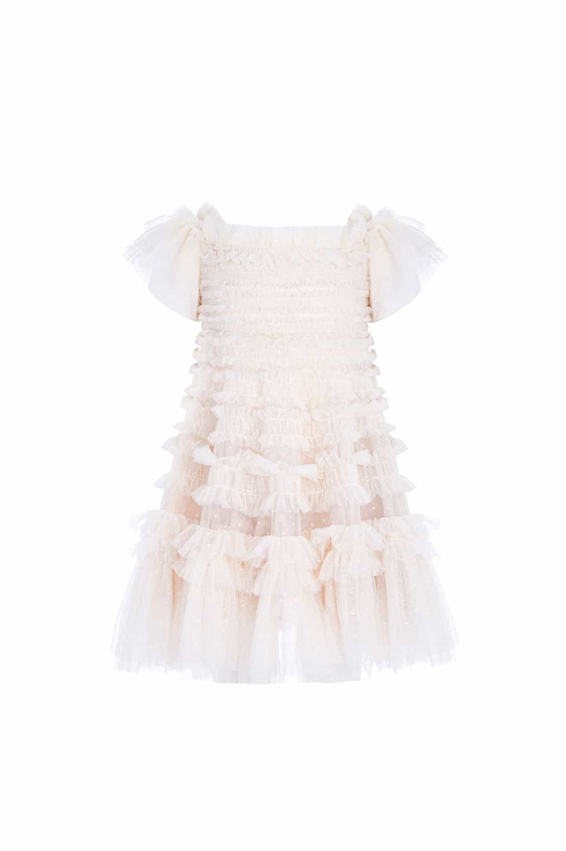 Lisette Kids Dress – Champagne | Needle & Thread