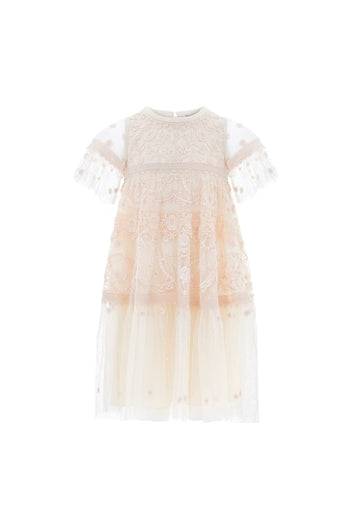 Midsummer Lace Kids Dress – Champagne | Needle & Thread
