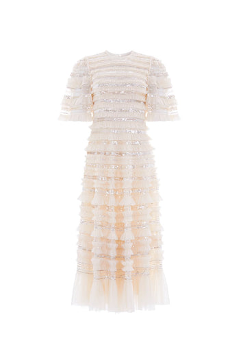 Nancy Frill Ballerina Dress – Champagne | Needle & Thread