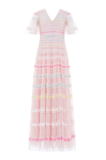 Rainbow Gown – Pink | Needle & Thread