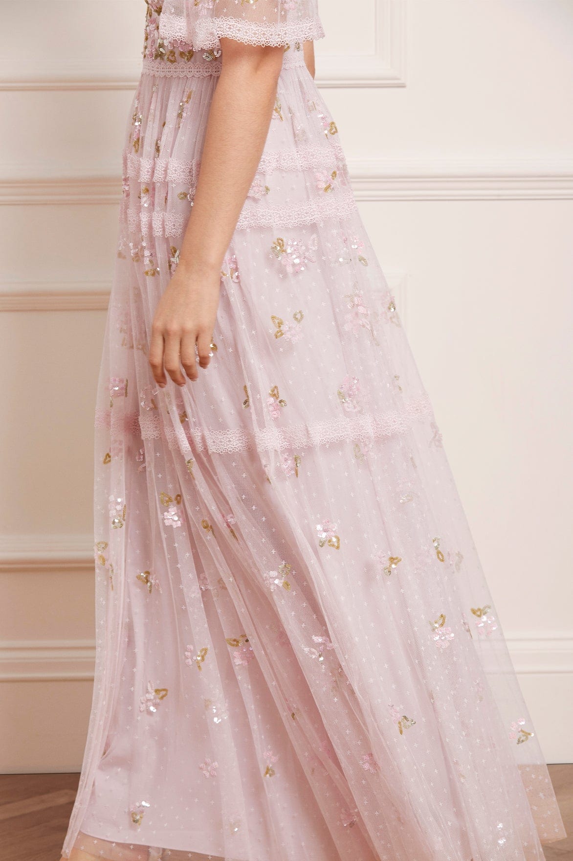Shimmer Primrose Gown – Purple | Needle & Thread