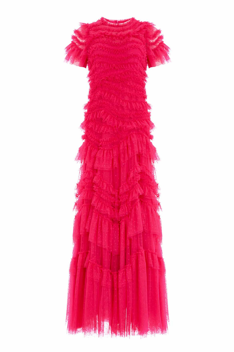 Wild Rose Short Sleeve Gown – Pink | Needle & Thread